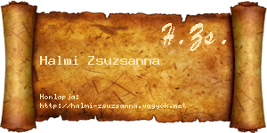 Halmi Zsuzsanna névjegykártya